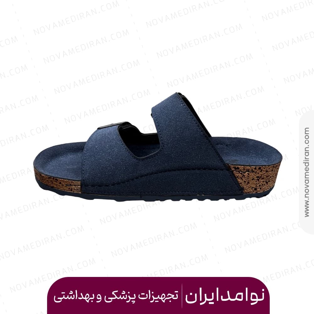 صندل طبی زنانه پاتکان طب مدل Rudo Flex رنگ سورمه ای — تصویر ۳