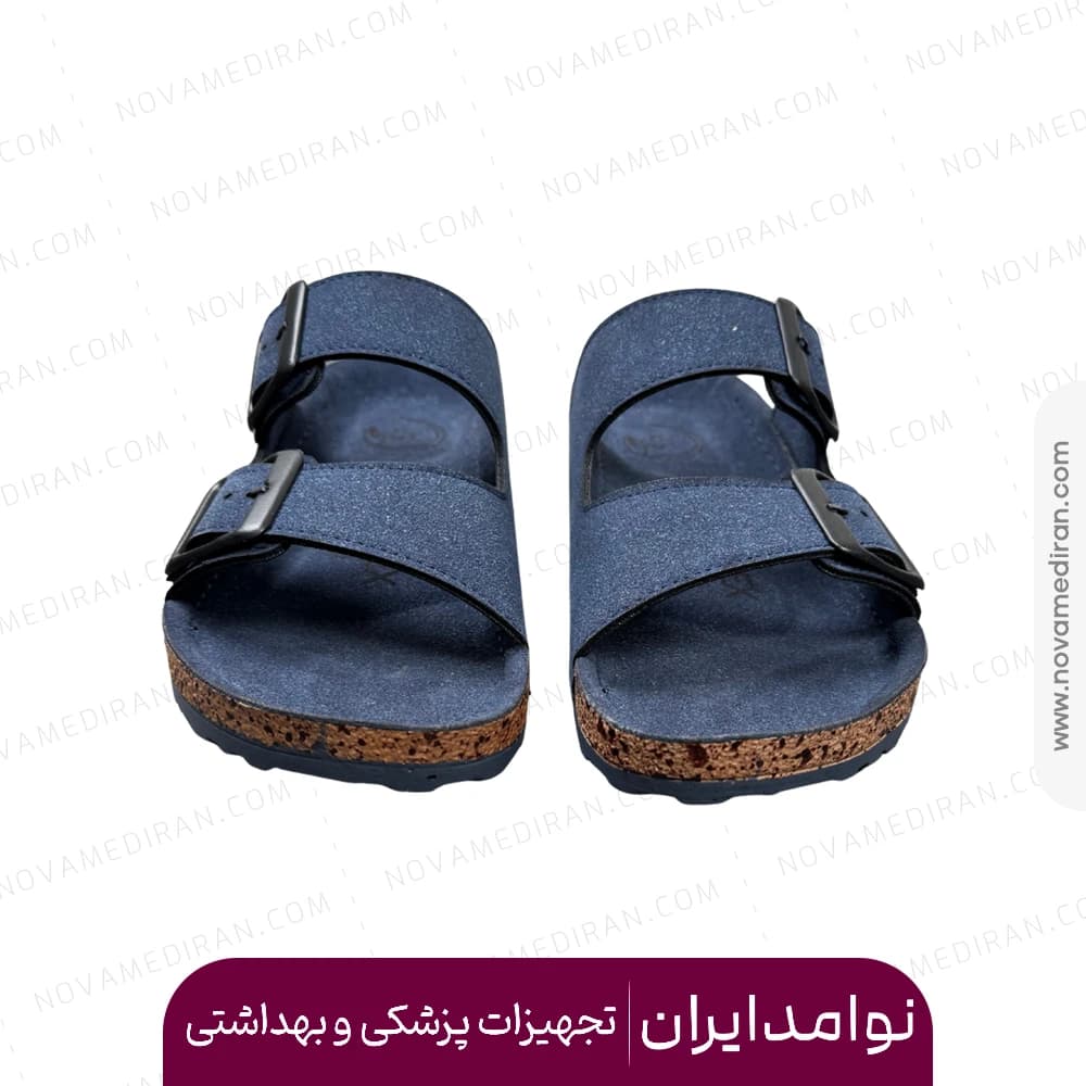 صندل طبی زنانه پاتکان طب مدل Rudo Flex رنگ سورمه ای — تصویر ۴