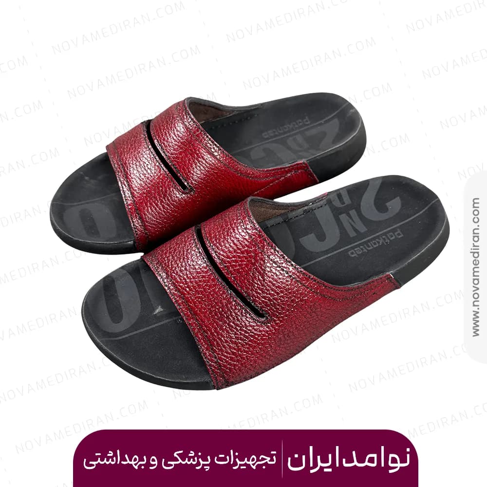 صندل طبی زنانه پاتکان طب مدل ۹۷۷ زرشکی — تصویر ۳