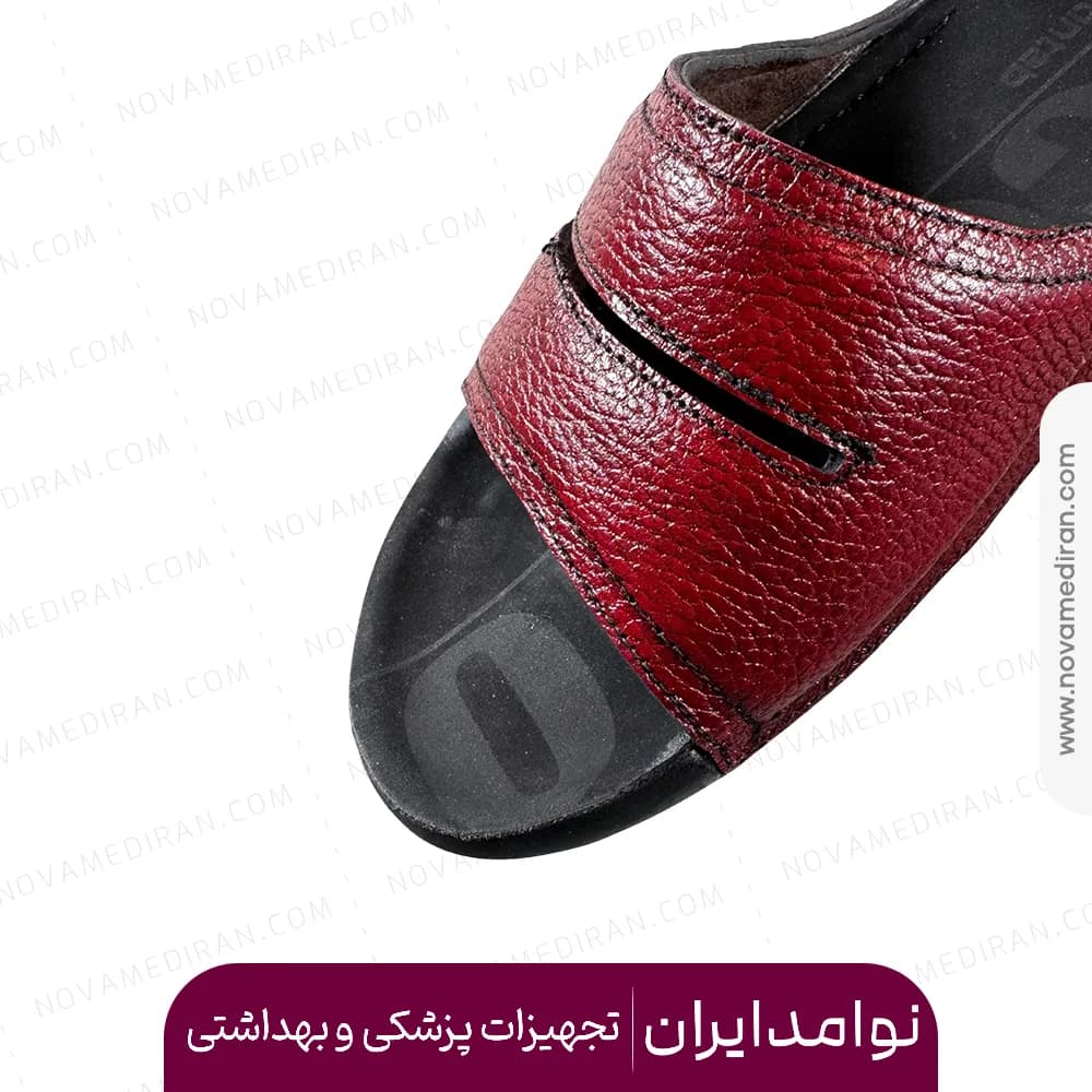 صندل طبی زنانه پاتکان طب مدل ۹۷۷ زرشکی — تصویر ۴