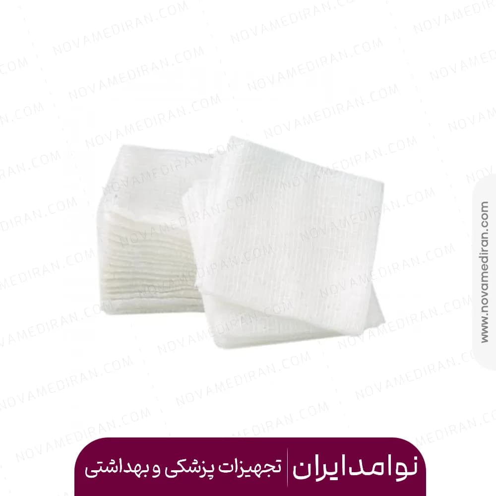 گاز دندان پزشکی ۳۰۰ گرمی ۵ در ۵ سروش