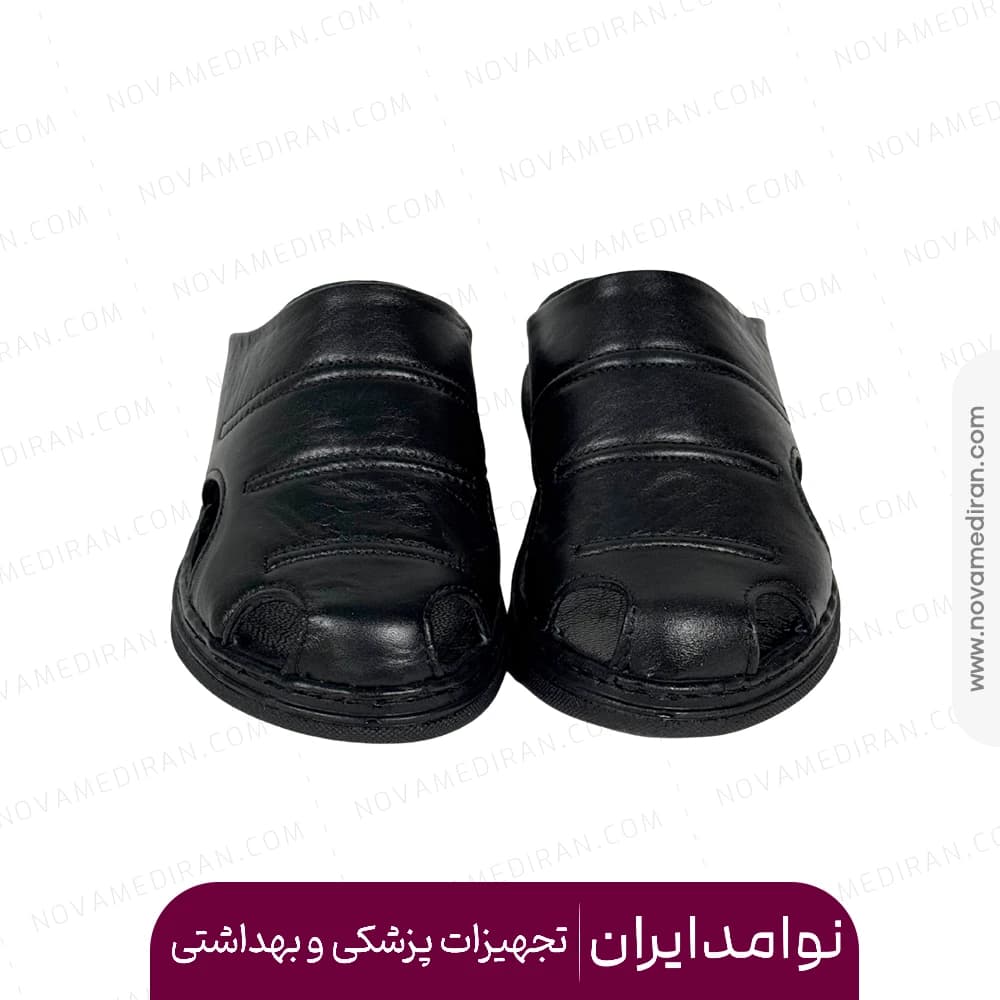 صندل زنانه طبی برند پاتکان طب کد ۹۲۲ رنگ مشکی — تصویر ۳