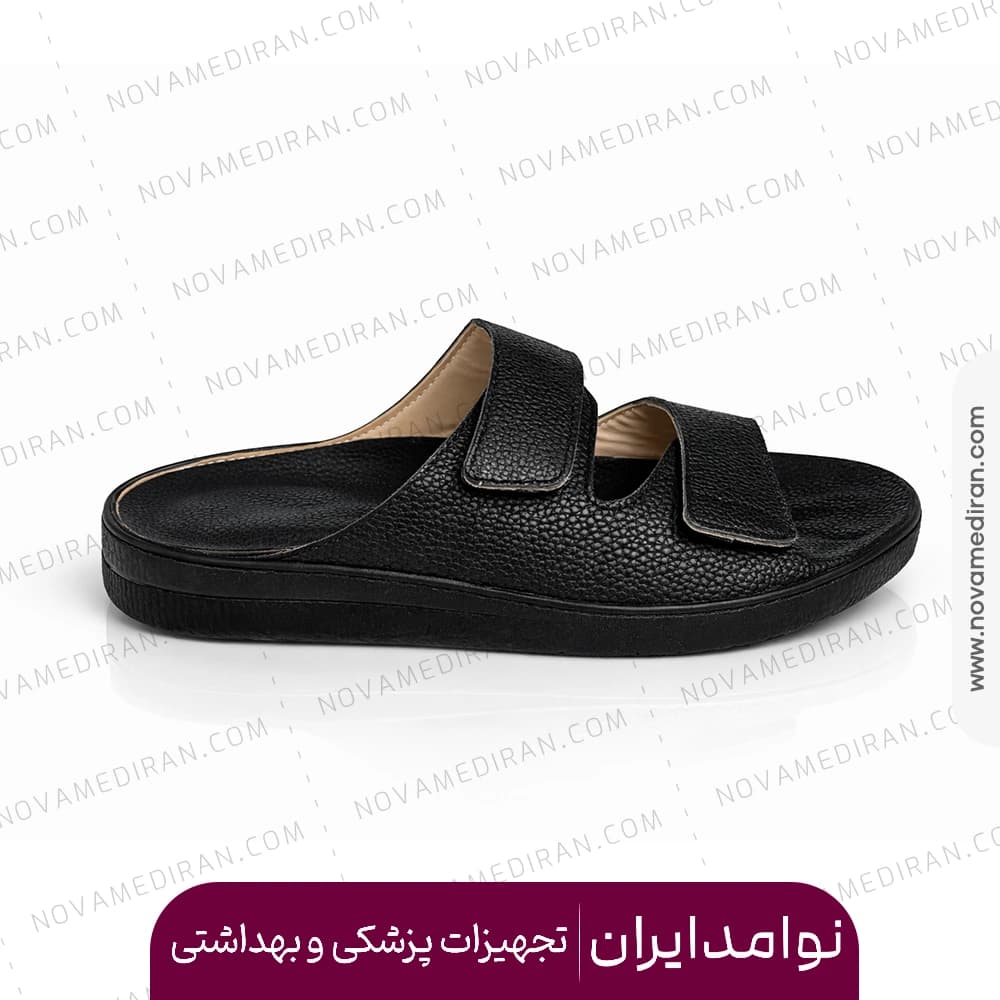 صندل مردانه طبی برند پاتکان طب کد ۲۰۹ رنگ مشکی