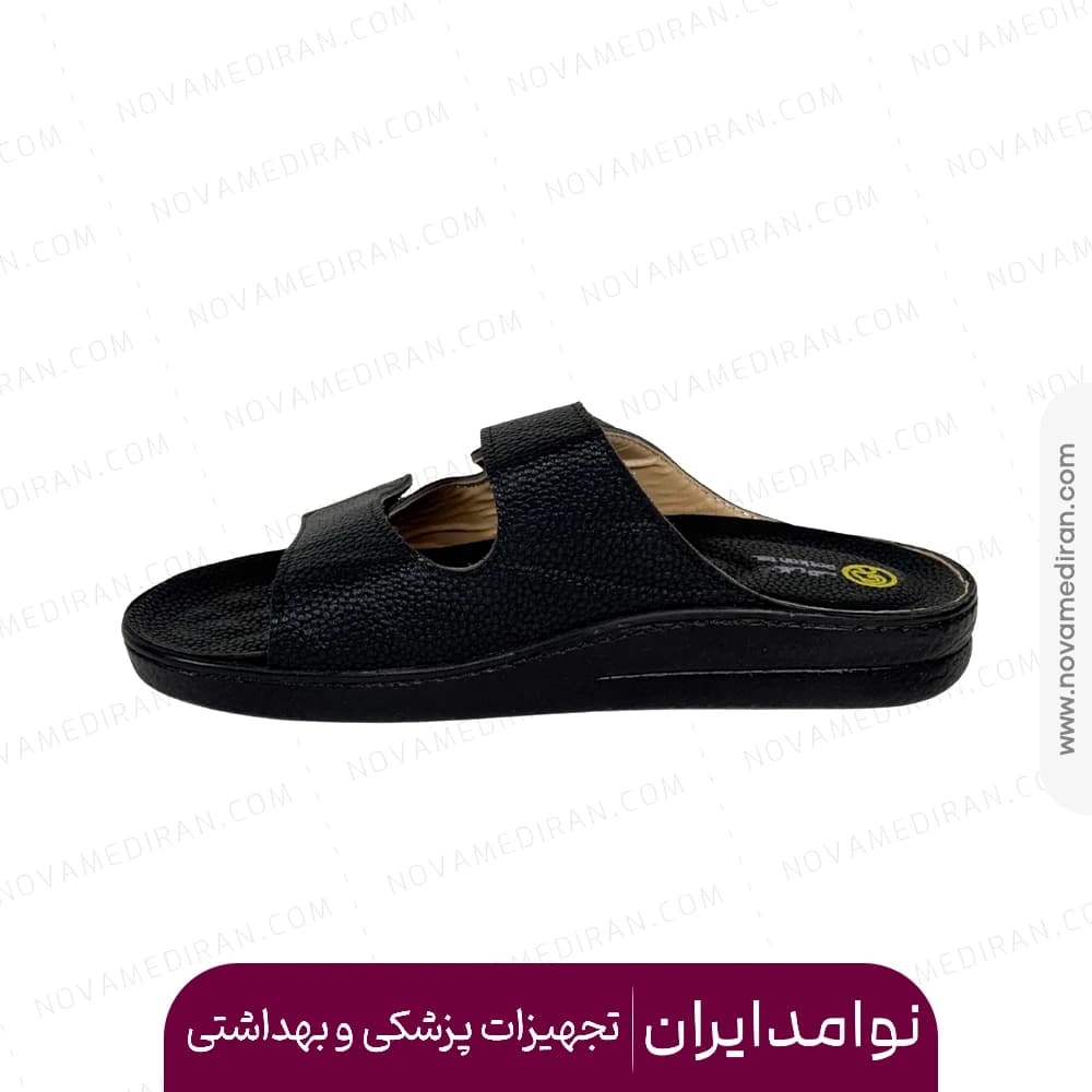 صندل مردانه طبی برند پاتکان طب کد ۲۰۹ رنگ مشکی — تصویر ۴