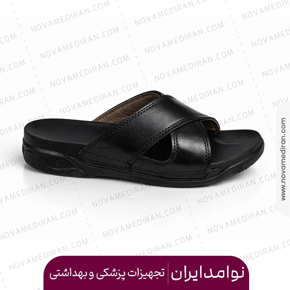 صندل مردانه طبی برند پاتکان طب کد ۲۰۳ رنگ مشکی