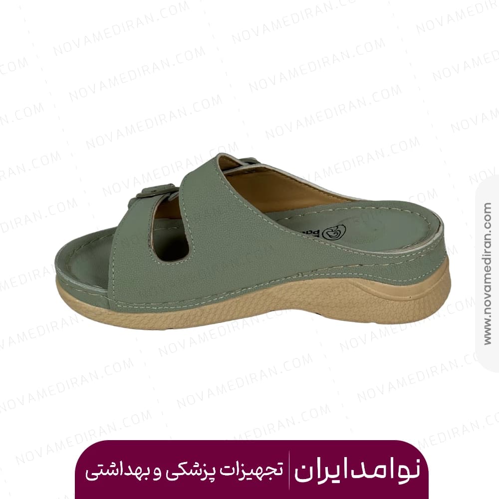صندل زنانه طبی برند پاتکان طب کد ۹۷۴ رنگ سبز — تصویر ۴