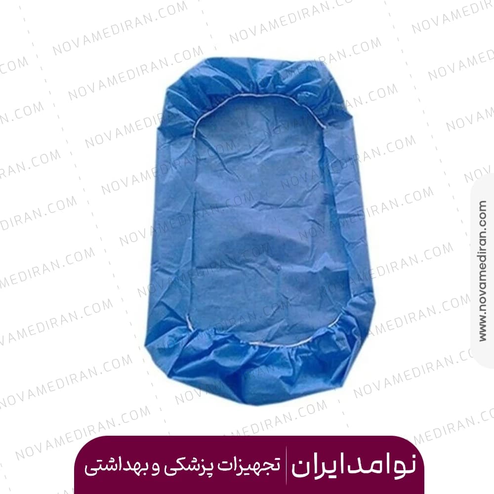 ملحفه یکبار مصرف کش دار آبی 80*220 بسته 6 عددی