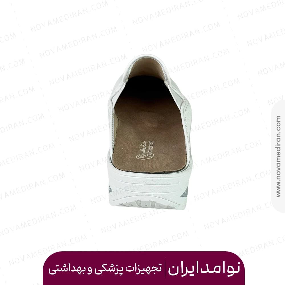 صندل طبی زنانه جلوبسته پاتکان طب کد ۶۳۹ سفید — تصویر ۵