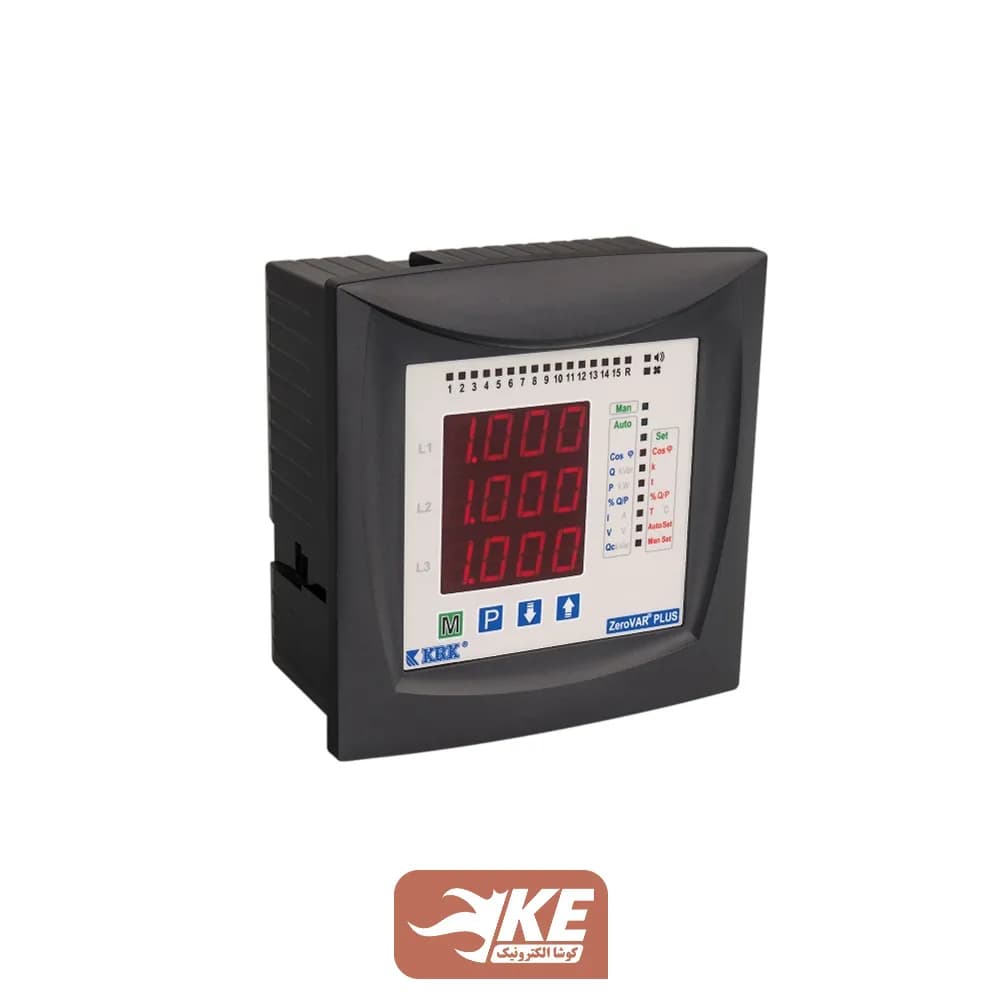 رگولاتور هوشمند بانک خازنی 15 پله KRK مدل ZEROvar PLUS15