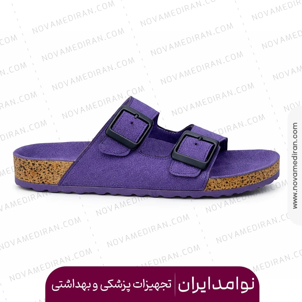 صندل طبی زنانه پاتکان طب مدل Rudo Flex رنگ یاسی