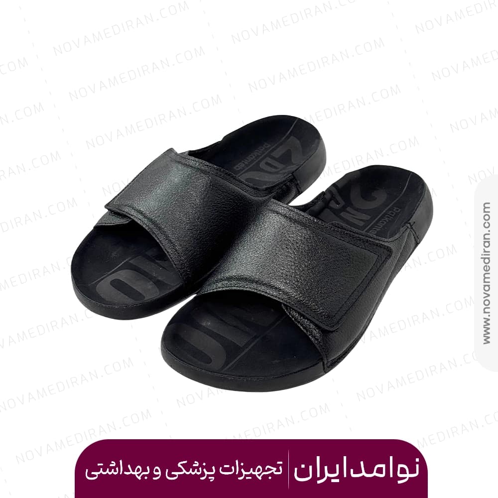 صندل طبی مردانه پاتکان طب کد ۲۷۰ رنگ مشکی — تصویر ۲