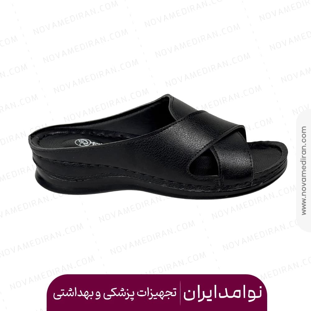صندل طبی زنانه پاتکان طب کد ۹۱۲ رنگ مشکی — تصویر ۴