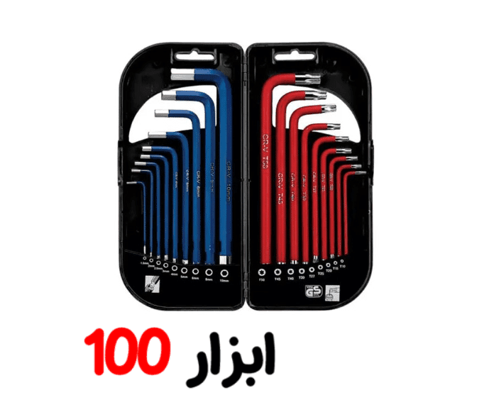 آچار آلن و ستاره ای هیوندای مدل HT185 مجموعه 18 عددی هیوندا — تصویر ۲