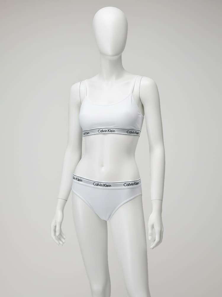 ست نیمتنه کاپدار بندی و شورت اسلیپ نخ پنبه کلوین کلاین Calvin Klein — تصویر ۳