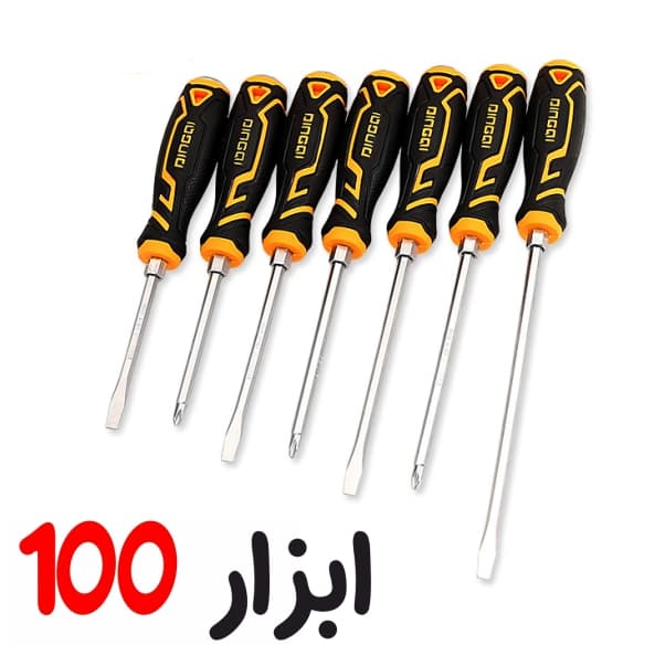 ست 7 عددی پیچ گوشتی ضربه خور دینگی مدل 68602