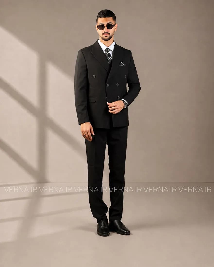کت و شلوار مردانه دبل برست بانجو PL