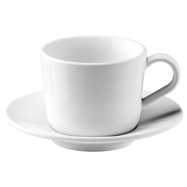 ست فنجان و نعلبكي سفيد IKEA 365+