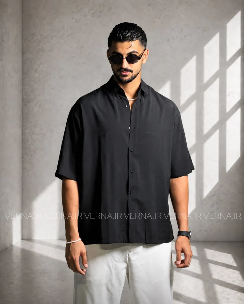 پیراهن مردانه تنسل کوتاه RR1295