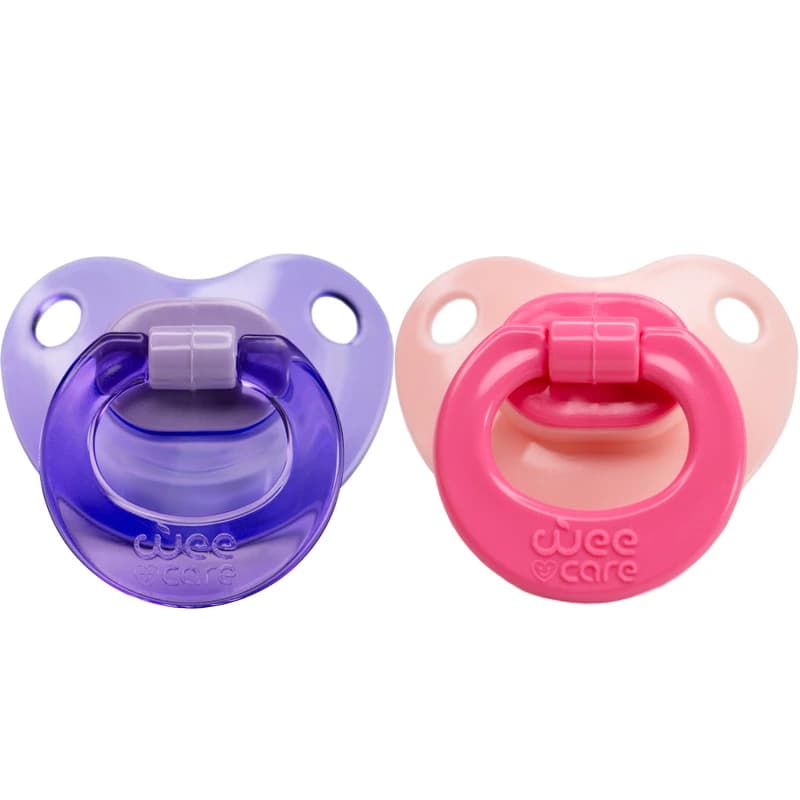 پستانک ارتودنسی وی کر مدل دوقلو با قاب خود استریل MicroWave سایز 6 تا 12 ماه (Wee Care-P138) — تصویر ۵