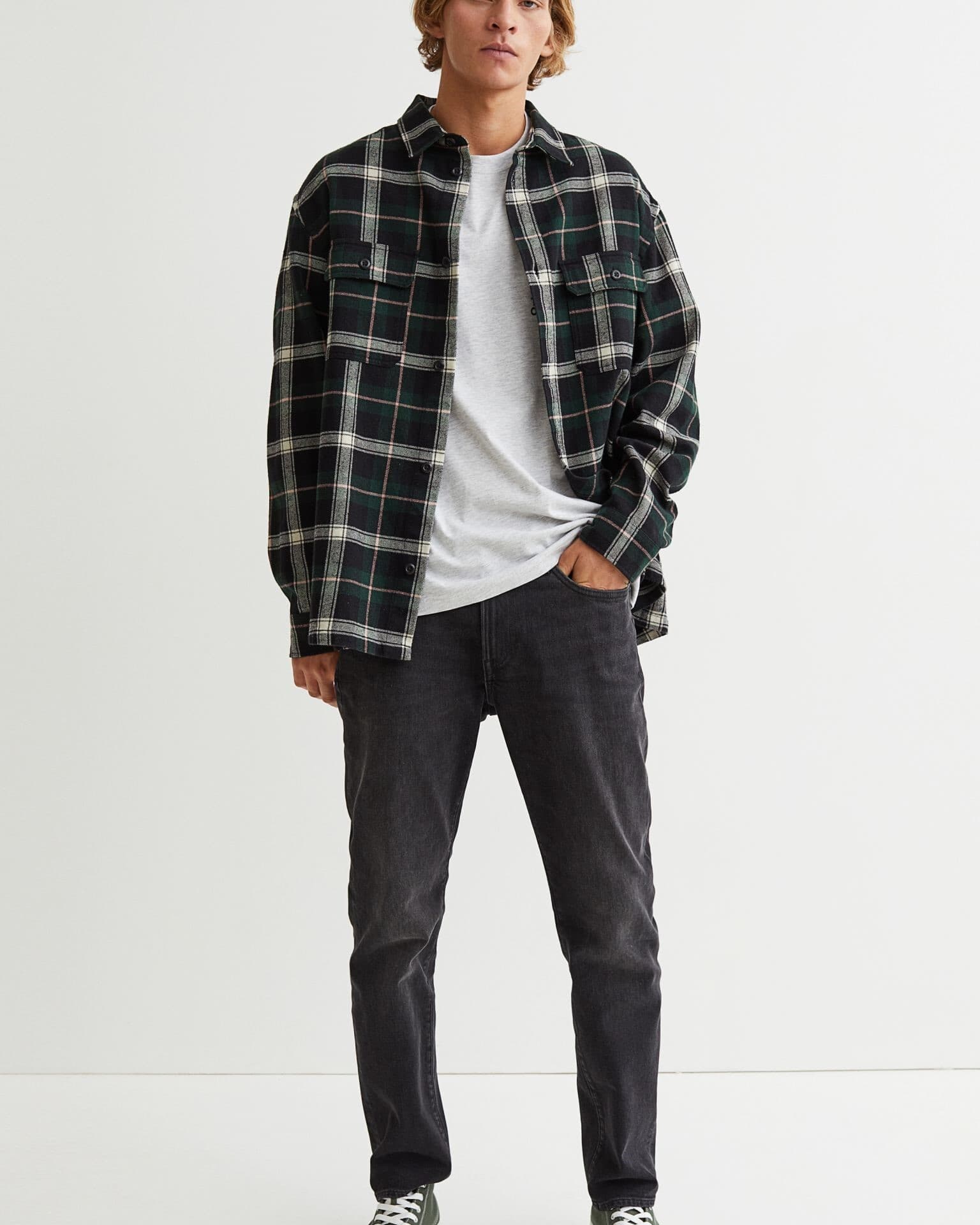 شلوار جین مردانه رگولار فیت برند اچ اند ام H&M