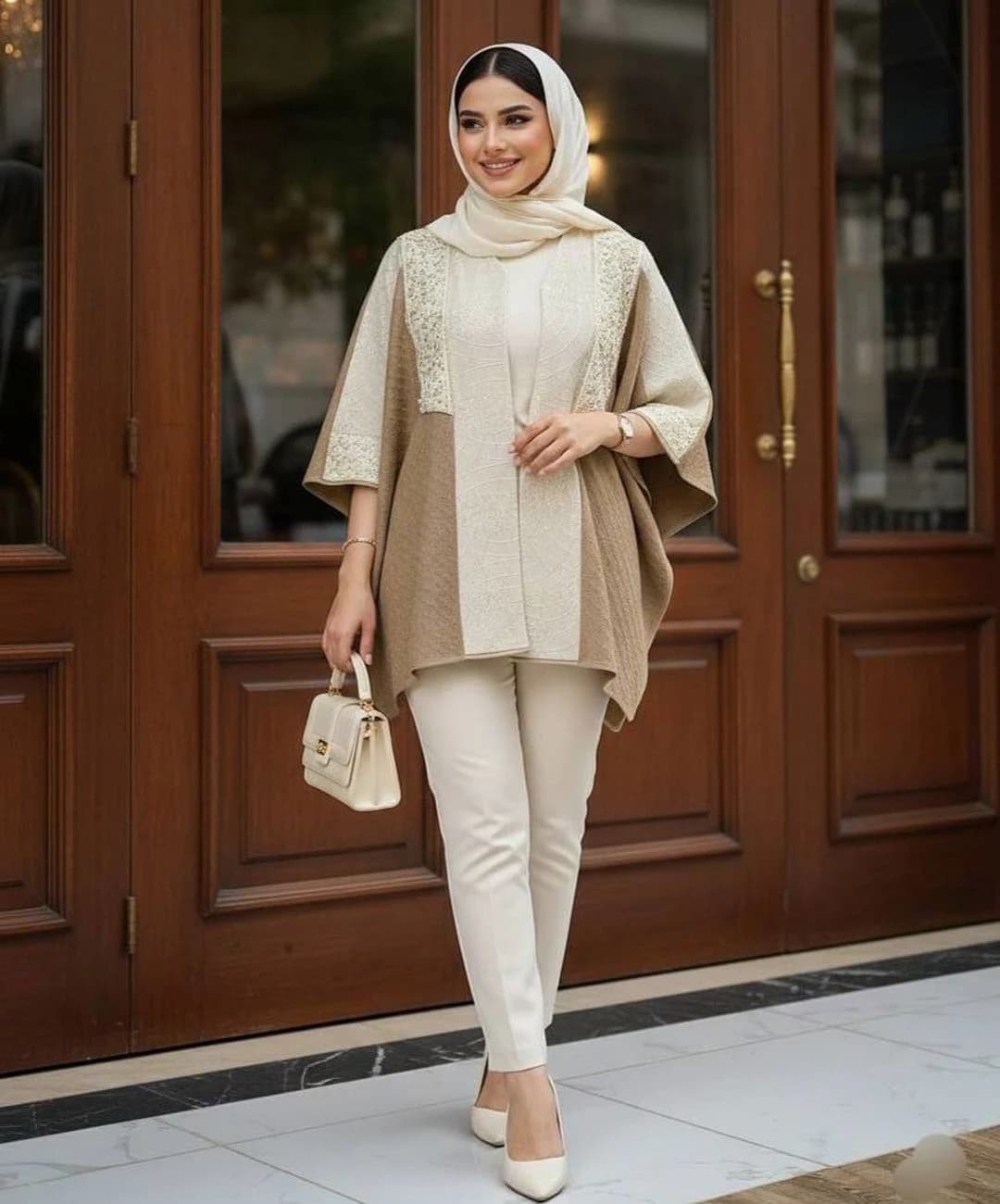 مانتو کریشه مراکشی با برش آزاد و دراپه مدل پرژین |کد:1086