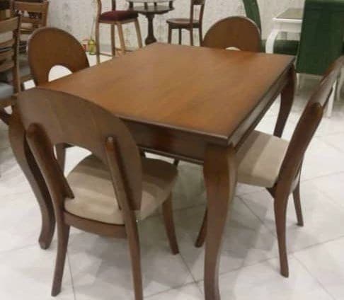 میزناهارخوری چوبی 4 نفره لوگان فیلبندشاپ مدل 825806
