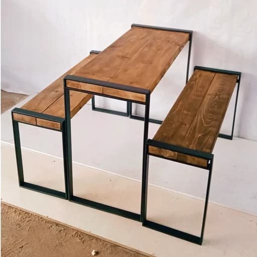 میز نیمکت کافی شاپ فیلبندشاپ مدل 825800