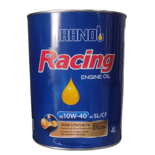 روغن موتور ایرانول ریسینگ مدل 10W40 SL فلزی MAX حجم 4 لیتر