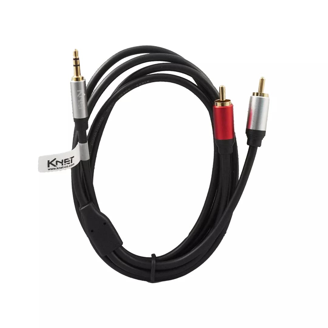 کابل 1 به 2 صدا کی نت K-C136 جک 3.5 به RCA نری — تصویر ۴
