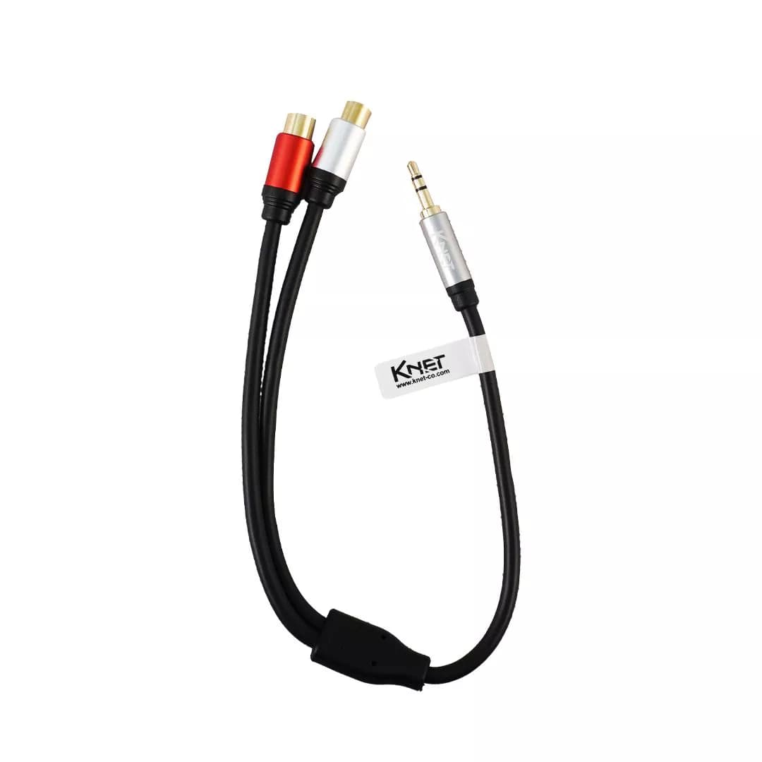 کابل 1 به 2 صدا کی نت K-C135 جک 3.5 به RCA ماده — تصویر ۷