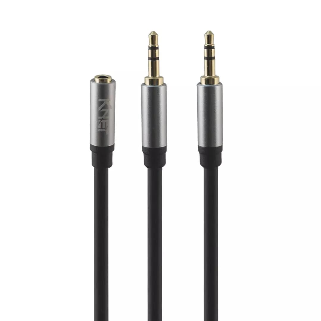 کابل 1 به 2 صدا و میکروفون کی نت K-C130