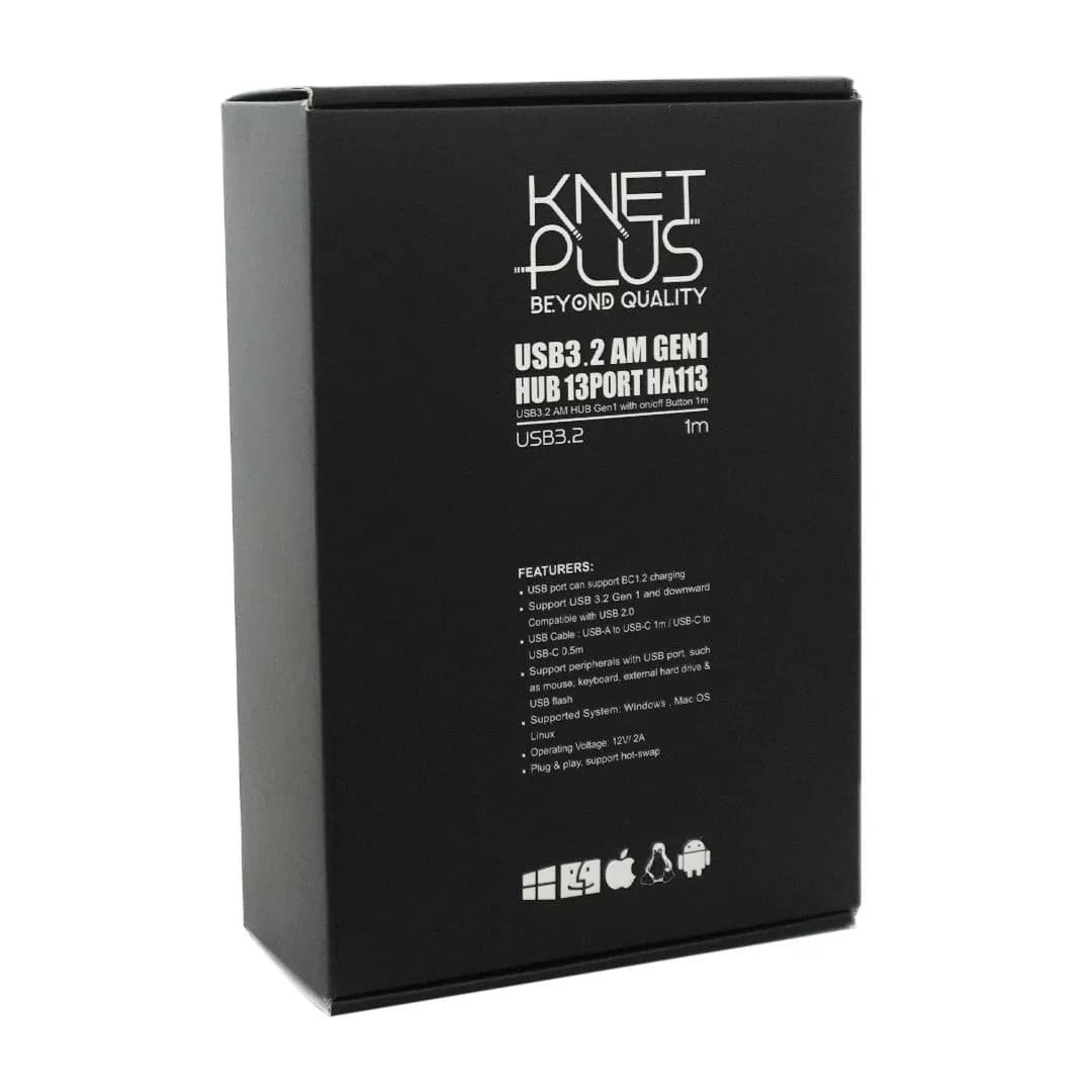 هاب 13 پورت USB 3.2 کی نت پلاس KP-HA113 — تصویر ۶