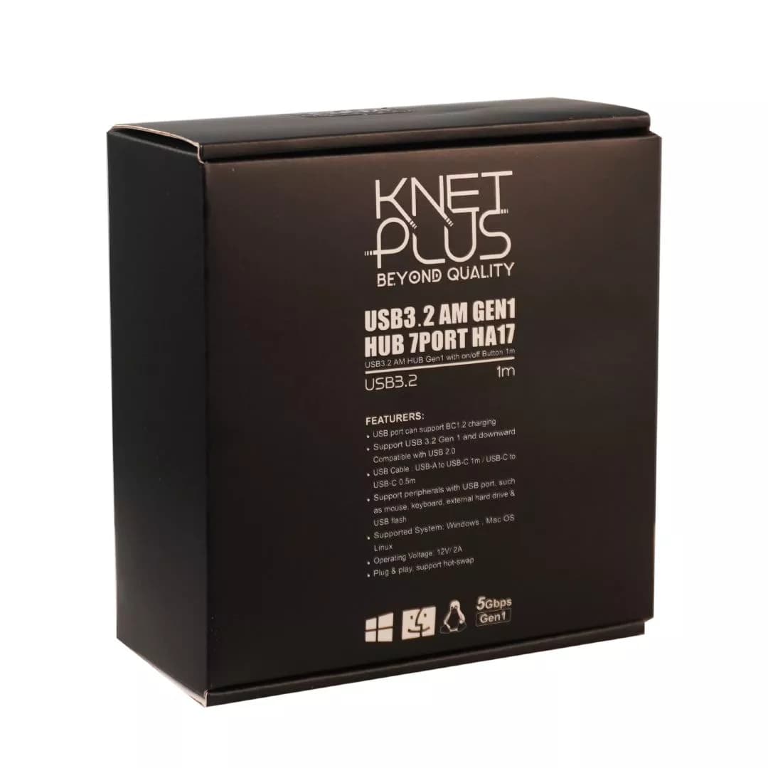 هاب 7 پورت USB 3.2 کی نت پلاس KP-HA17 — تصویر ۵