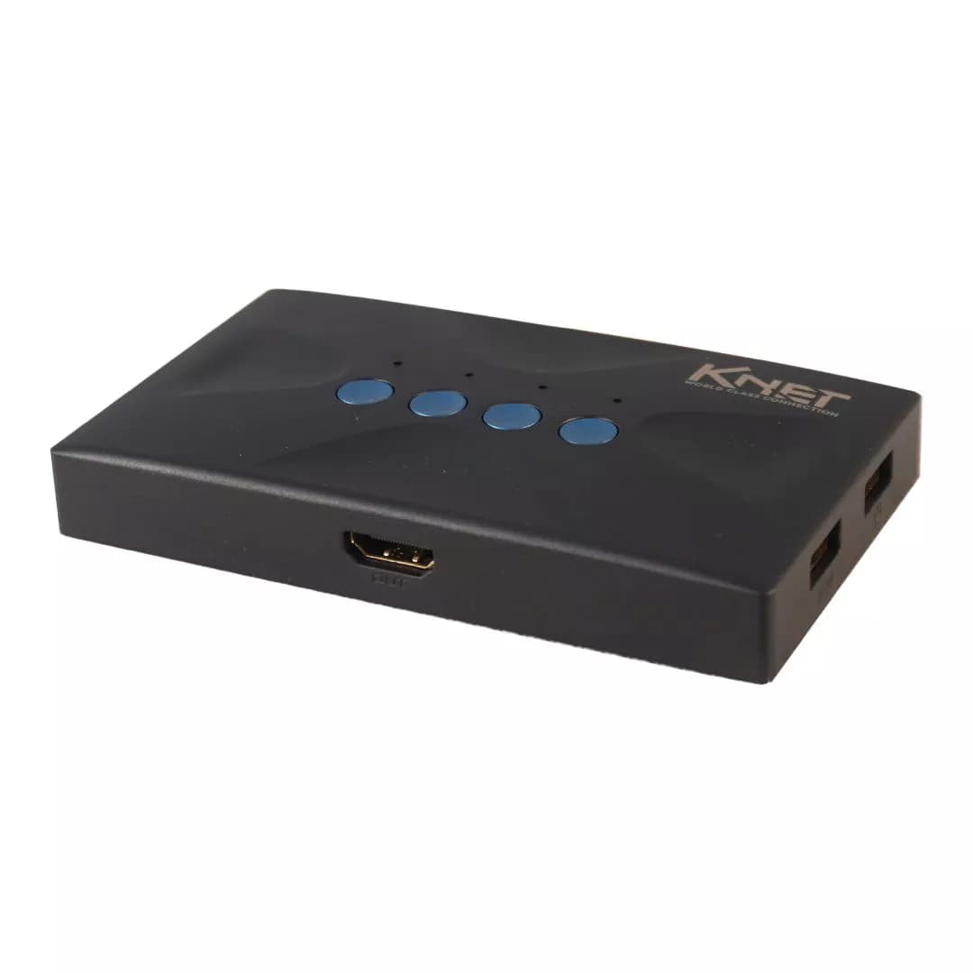 کی وی ام سوییچ 4 پورت HDMI کی نت K-H524