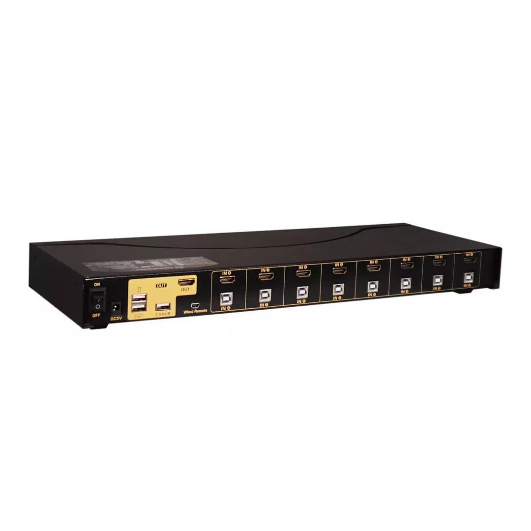 کی وی ام سوئیچ 8 پورت HDMI کی نت پلاس KP-H628 — تصویر ۴