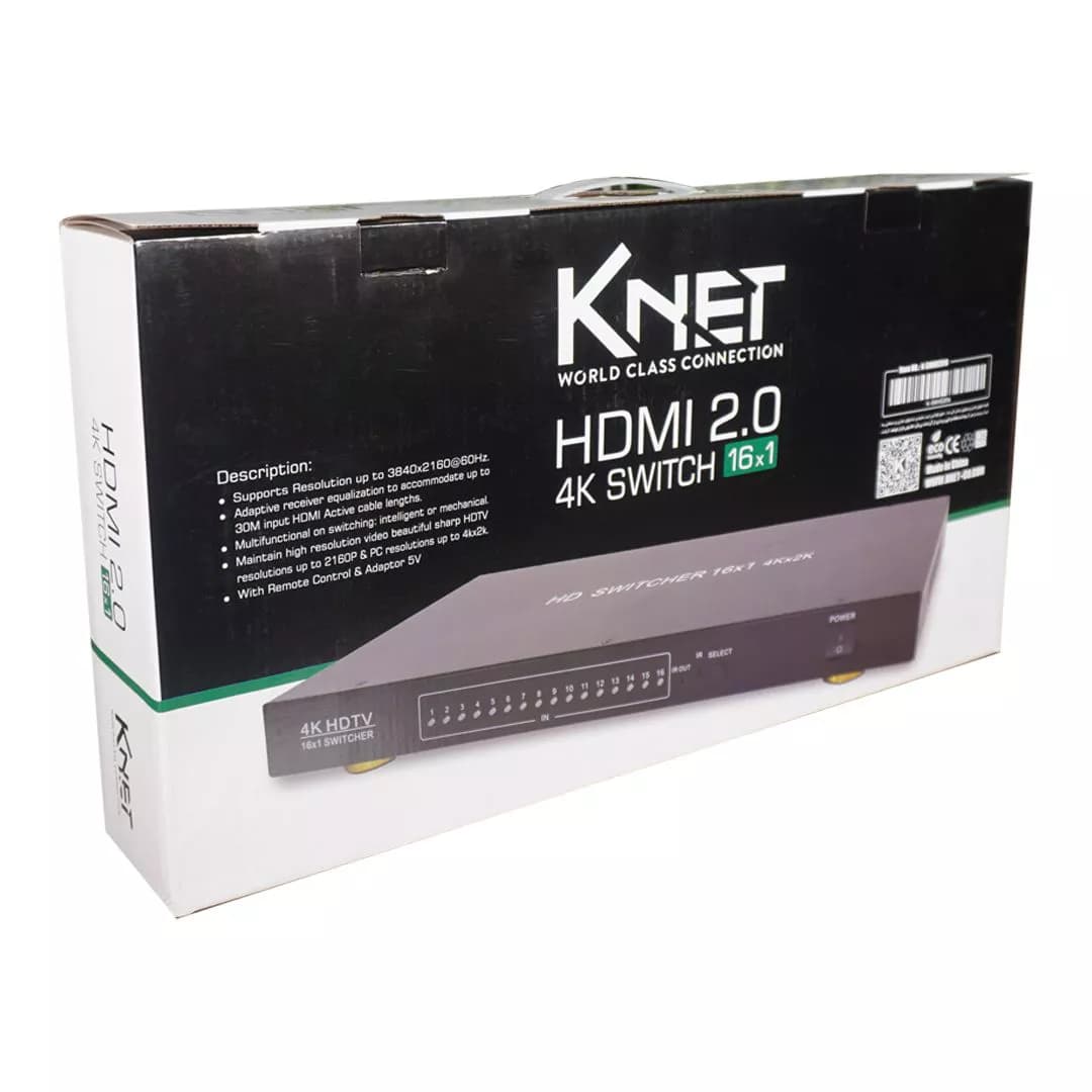 سوییچ 16 پورت HDMI کی نت K-S7216 — تصویر ۵