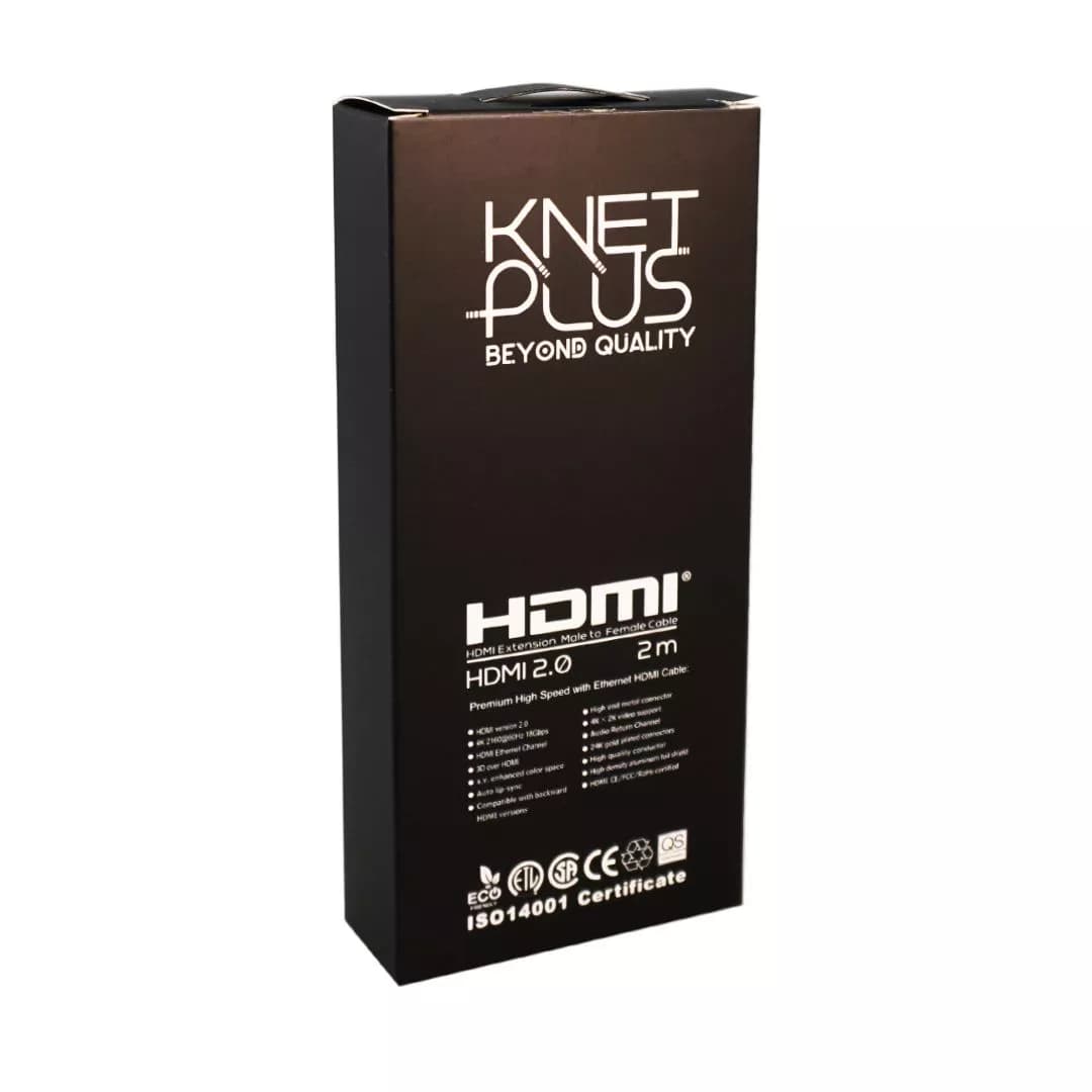 کابل افزایش طول HDMI کی نت پلاس 2 متری KP-A121 — تصویر ۴