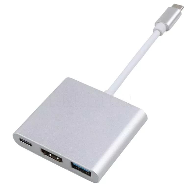 مبدل 3 پورت Type C کی نت K-CO17