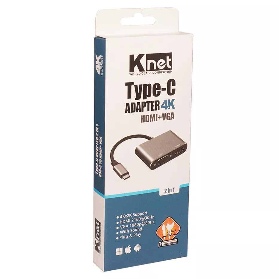 مبدل Type C به HDMI کی نت K-CO16 — تصویر ۳