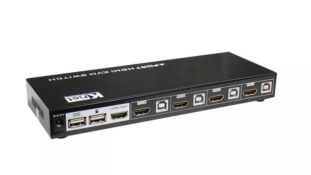کی وی ام سوییچ 4 پورت HDMI کی نت K-H624 — تصویر ۳