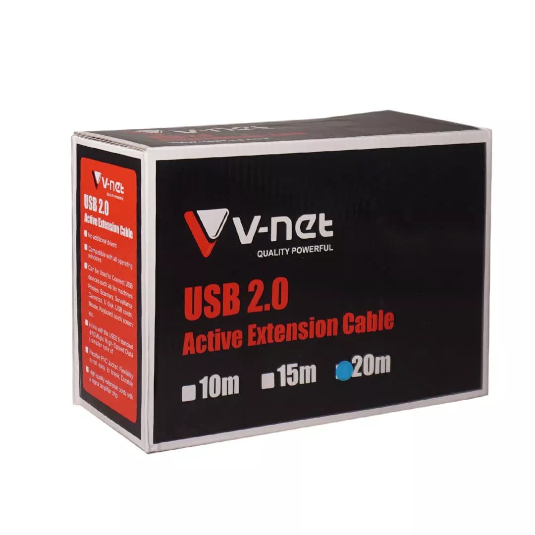 کابل افزایش طول USB وی نت 20 متری V-E7 — تصویر ۵