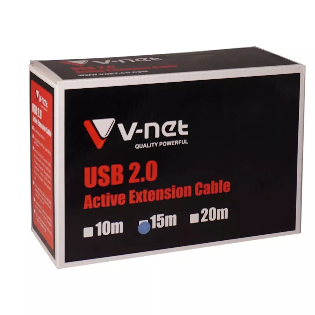کابل افزایش طول USB وی نت 15 متری V-E6 — تصویر ۴