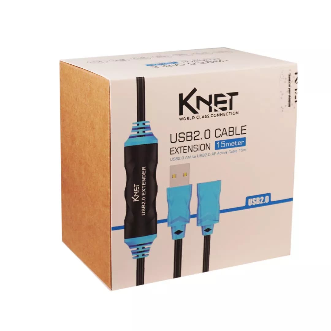 کابل افزایش طول USB 2.0 کی نت 15 متری K-C6 — تصویر ۳