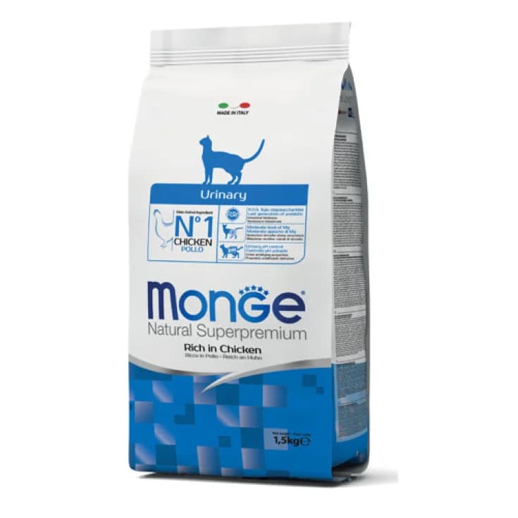 غذای خشک گربه مونژه Natural Superpremium Urinary Feline وزن 1.5 کیلوگرم