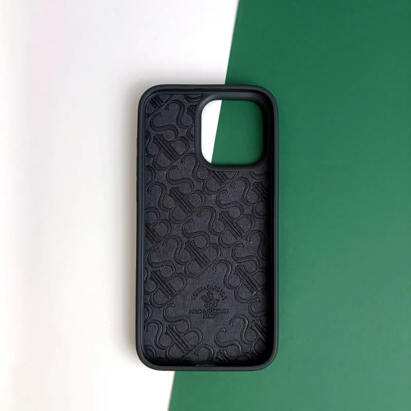 قاب رنگ مشکی آیفون 15 پرو مکس مدل BORIS برند Santa Barbara Polo – iPhone 15 Pro Max Santa Barbara Polo BORIS Black Case
