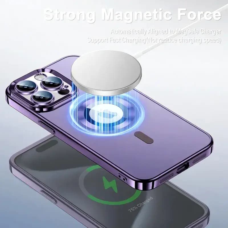 قاب مگنتی آیفون 15 پرو مکس برند Berlia – iPhone 15 Pro Max Berlia Magnetic Case