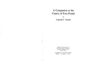 دانلود کتاب A Companion to The Cantos of Ezra Pound: Vol. II (Cantos 74 – 120) — تصویر ۲
