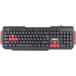 کیبورد گیمی سیم دار مدل GREAT GR-3300