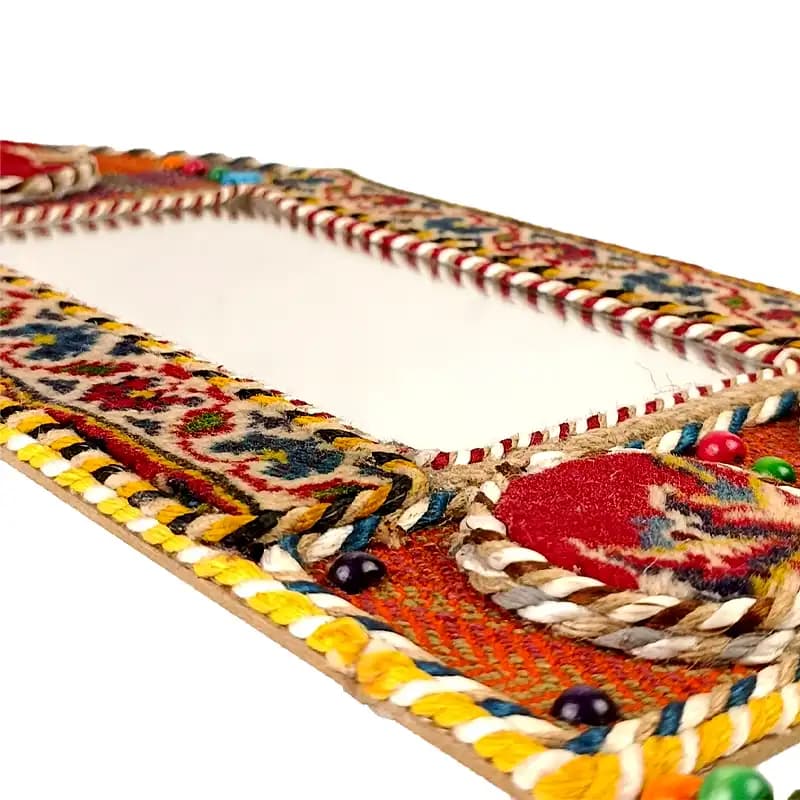آینه گلیمی محراب دستبافت 50 سانت 01 — تصویر ۳