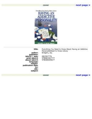 دانلود کتاب Everything You Need to Know About Having an Addictive Personality